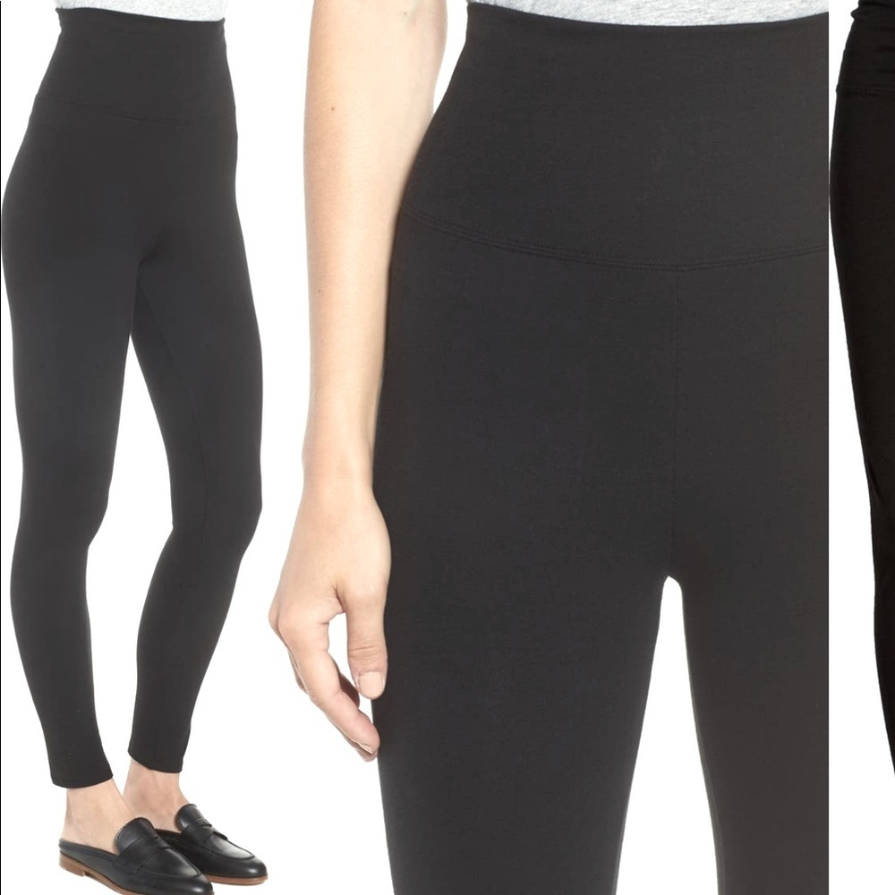 Nordstrom Go-to High Waist Leggings black tights high-rise fit skinny ankle XS​​